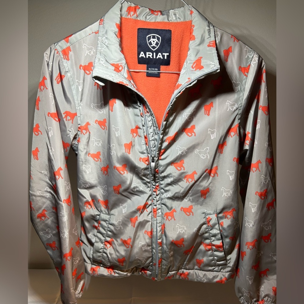 Ariat Kids Laurel Jacket, Coastal Gray Ponies